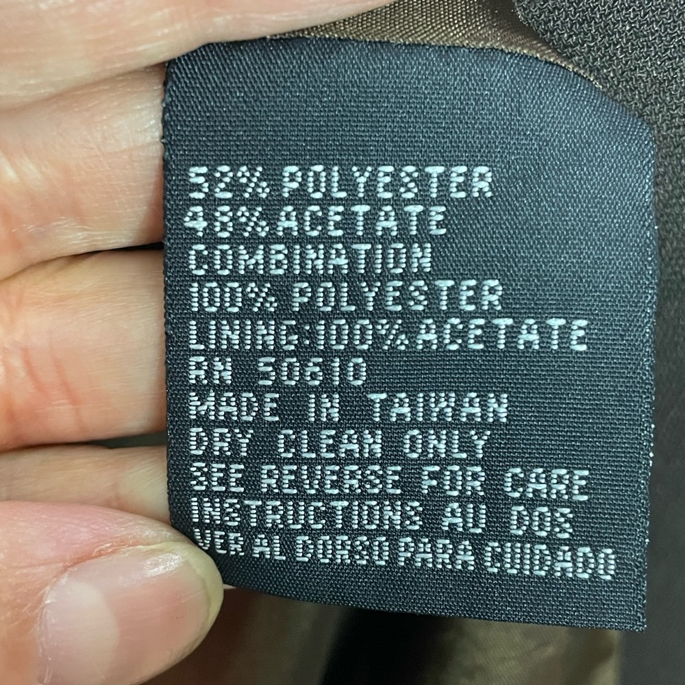 Vtg 80’s Albert Nipon Blazer Suits Brown Size 14 - image 8